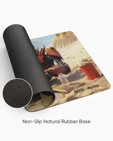 Beach Day for Optimus [BREATHE] Panaroma Desk Mat