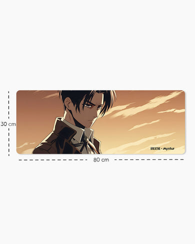 Deep in the Levi Mind [BREATHE] Panaroma Desk Mat