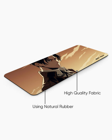 Deep in the Levi Mind [BREATHE] Panaroma Desk Mat