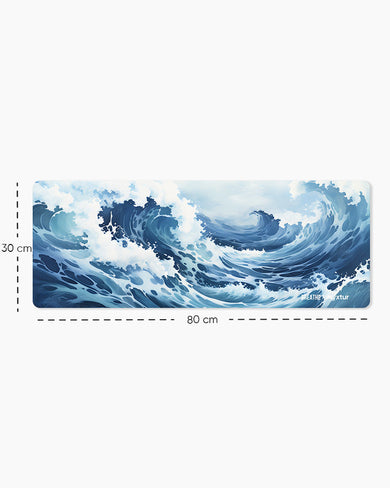 Oceanic Tempest [BREATHE] Panaroma Desk Mat