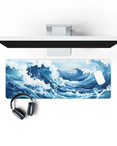 Oceanic Tempest [BREATHE] Panaroma Desk Mat