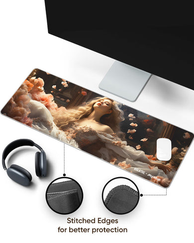 Petals and Grace [BREATHE] Panaroma Desk Mat