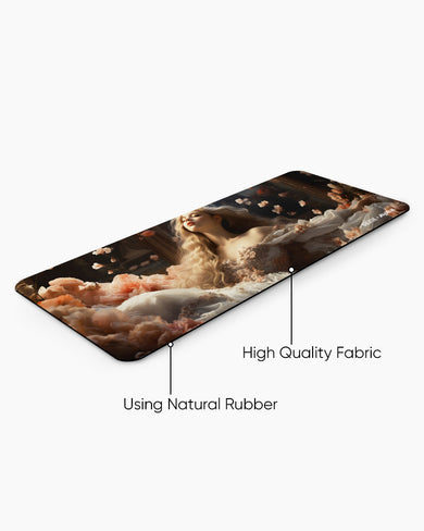 Petals and Grace [BREATHE] Panaroma Desk Mat