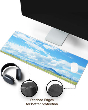 Vivid Valley View Panaroma Desk Mat Stitched 1