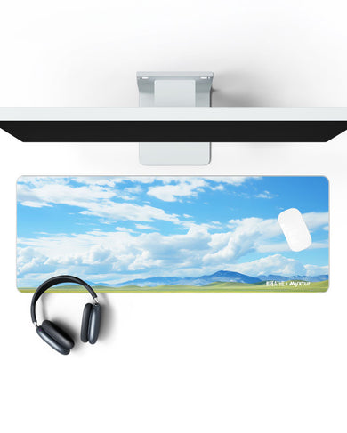 Vivid Valley View [BREATHE] Panaroma Desk Mat