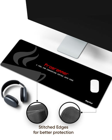 Coffee to Code Panaroma Desk Mat