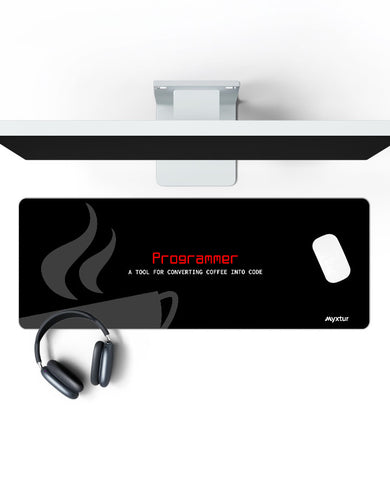 Coffee to Code Panaroma Desk Mat