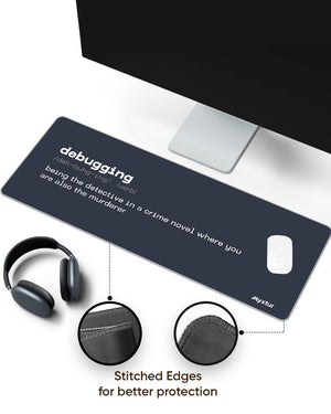 Detective Debugger Panaroma Desk Mat Stitched 1