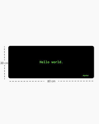 Hello World Panaroma Desk Mat