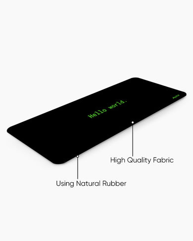 Hello World Panaroma Desk Mat