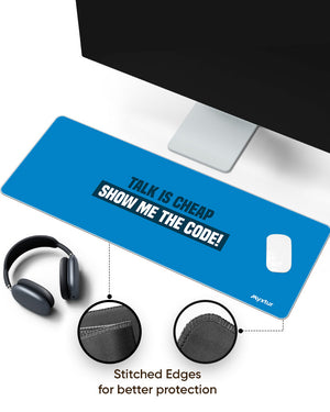Show Me the Code Panaroma Desk Mat Stitched 1