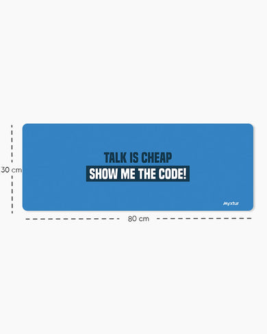 Show Me the Code Panaroma Desk Mat