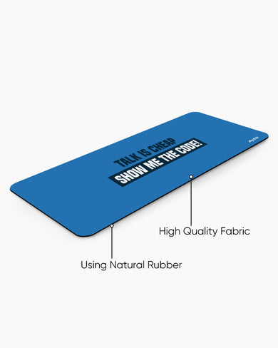 Show Me the Code Panaroma Desk Mat