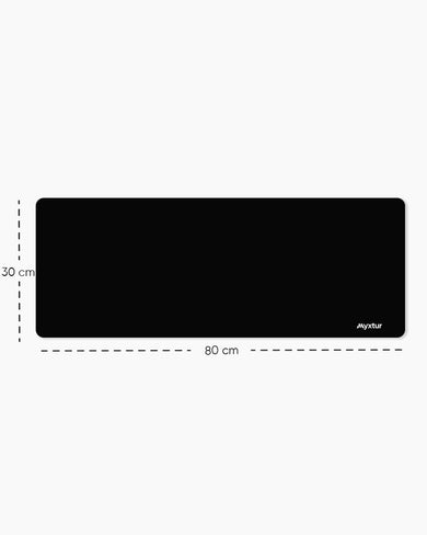 All Black Panaroma Desk Mat