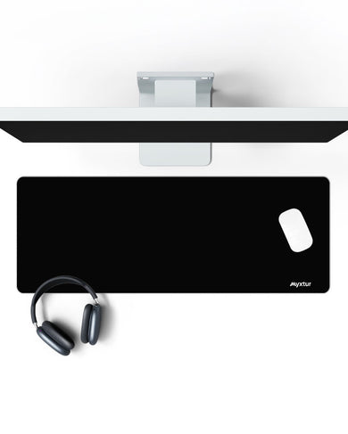All Black Panaroma Desk Mat