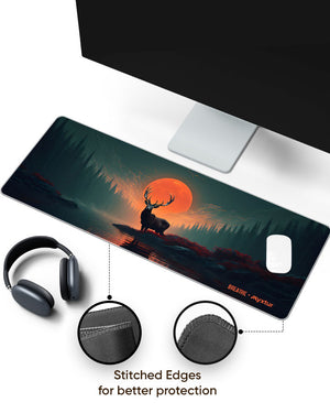Aurora Antler [BREATHE] Panaroma Desk Mat Stitched 1