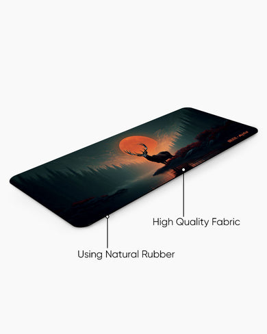 Aurora Antler [BREATHE] Panaroma Desk Mat