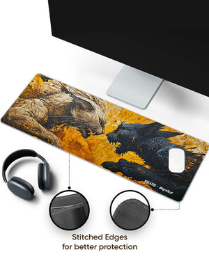 Clash of Claws [BREATHE] Panaroma Desk Mat Stitched 1