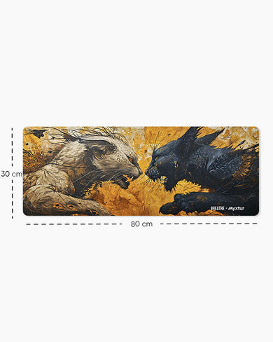 Clash of Claws [BREATHE] Panaroma Desk Mat