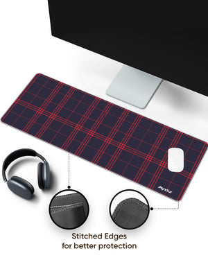 Maritime Checks Panaroma Desk Mat Stitched 1