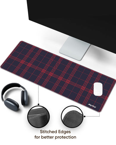 Maritime Checks Panaroma Desk Mat