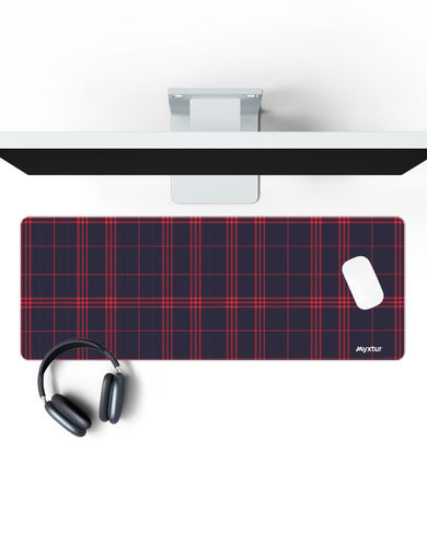 Maritime Checks Panaroma Desk Mat