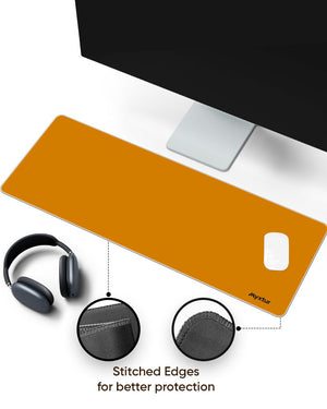 Mustard Mocha Panaroma Desk Mat Stitched 1