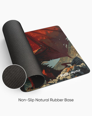 Scarlet Sentinel [BREATHE] Panaroma Desk Mat