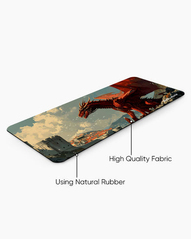 Scarlet Sentinel [BREATHE] Panaroma Desk Mat