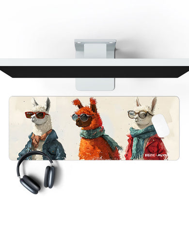 Sunglasses Squad [BREATHE] Panaroma Desk Mat
