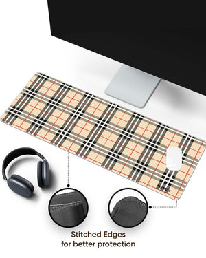 Tartan Knit Panaroma Desk Mat Stitched 1