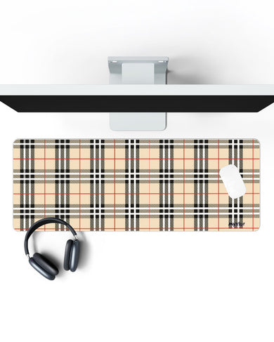 Tartan Knit Panaroma Desk Mat