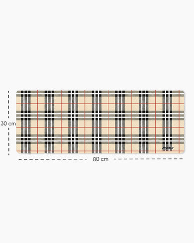 Tartan Knit Panaroma Desk Mat