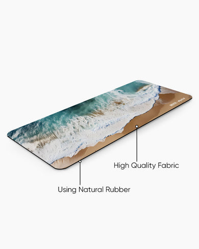Wave Symphony [BREATHE] Panaroma Desk Mat