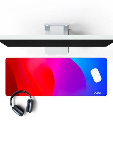 Crimson Cobalt Blend Panaroma Desk Mat