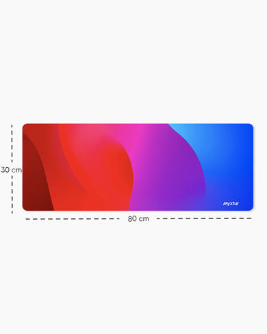 Crimson Cobalt Blend Panaroma Desk Mat