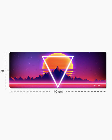 Electric Sunset Panaroma Desk Mat