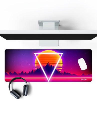 Electric Sunset Panaroma Desk Mat