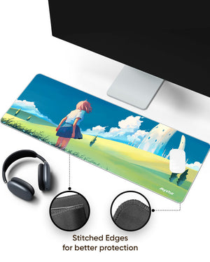 Meadow Maiden Panaroma Desk Mat Stitched 1