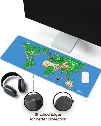 Pixel World Panaroma Desk Mat