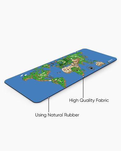 Pixel World Panaroma Desk Mat