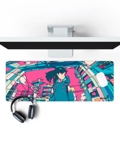 Urban Neon Muse Panaroma Desk Mat
