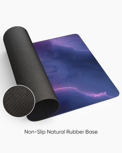 Alone by the Glacier Panaroma Desk Mat
