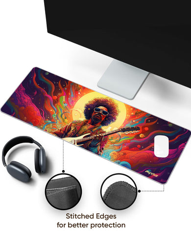 Trippy Hendrix Panaroma Desk Mat
