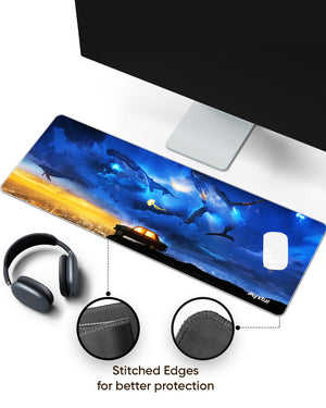 Dream Cliffs Panaroma Desk Mat Stitched 1