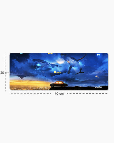 Dream Cliffs Panaroma Desk Mat