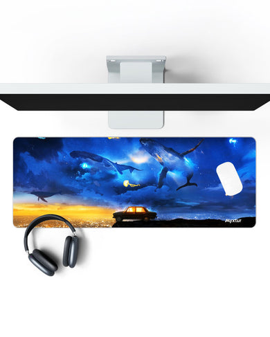 Dream Cliffs Panaroma Desk Mat
