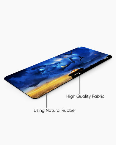 Dream Cliffs Panaroma Desk Mat