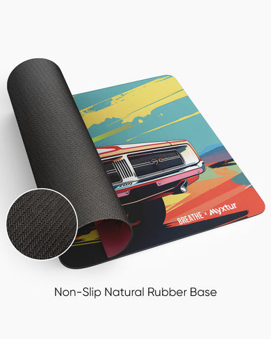 Any Warhol Charger [BREATHE] Panaroma Desk Mat