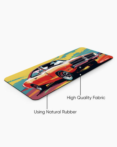 Any Warhol Charger [BREATHE] Panaroma Desk Mat